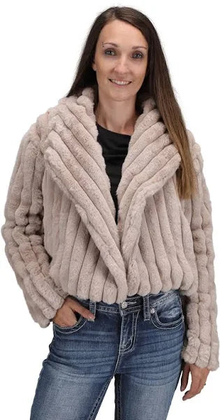 Faux Fur Crop Jacket