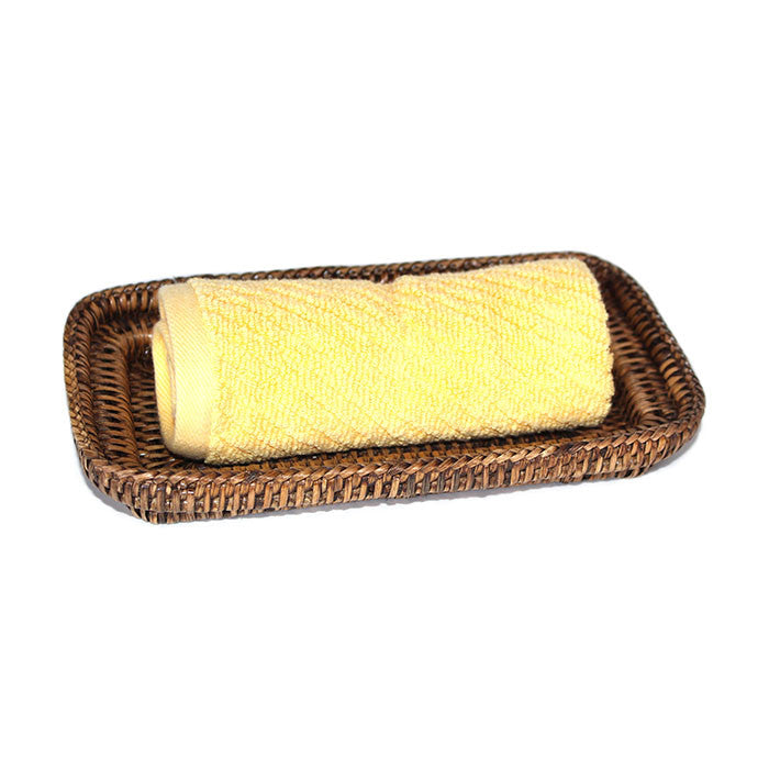 Guest Towel Roll Tray - Antique Brown