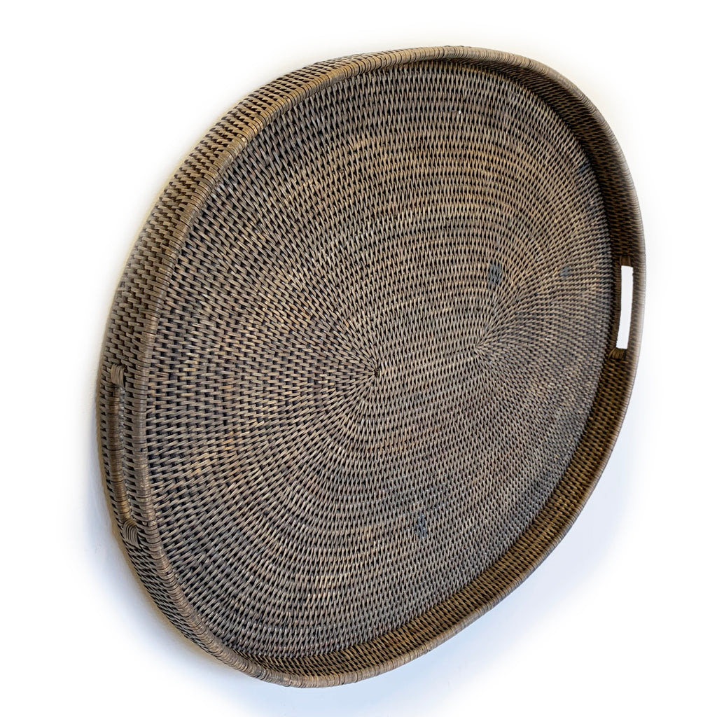 Oval Tray Large with Cutout Handles 28x23x2