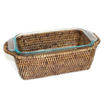 Rectangular Pyrex Loaf Bakeware & Basket Tray - Antique Brown
