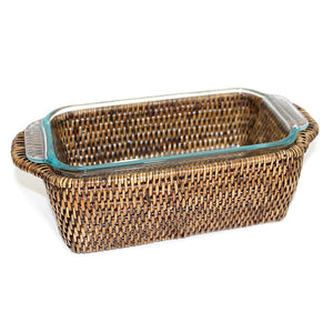 
            
                Load image into Gallery viewer, Rectangular Pyrex Loaf Bakeware &amp;amp; Basket Tray - Antique Brown - Blue Rooster Trading
            
        