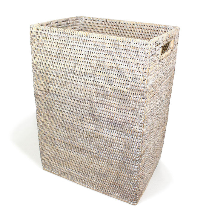 Magazine Standing Basket - White Wash - Blue Rooster Trading