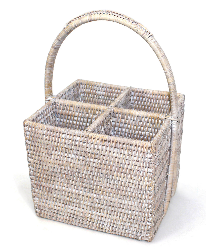 Caddy Four Section Basket with Handle