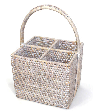 Caddy Four Section Basket with Handle