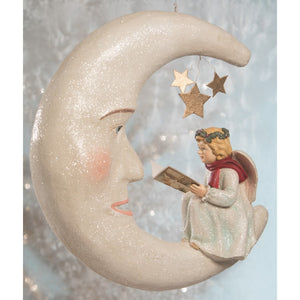 
            
                Load image into Gallery viewer, Storybook Angel on Moon Large
            
        