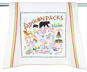 Whimsical Geography Dish Towels