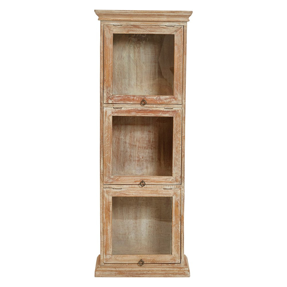 Distressed Glass Cabinet