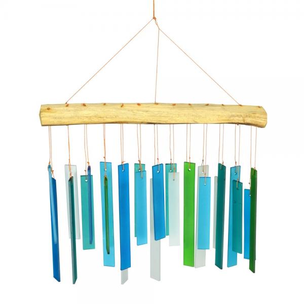 
            
                Load image into Gallery viewer, Seaglass Turquoise Glass Chime
            
        