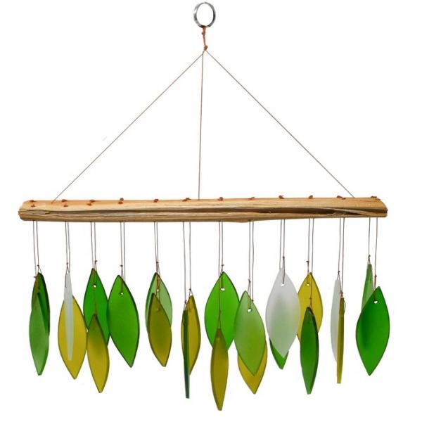 
            
                Load image into Gallery viewer, Green Leaves Glass Chime
            
        