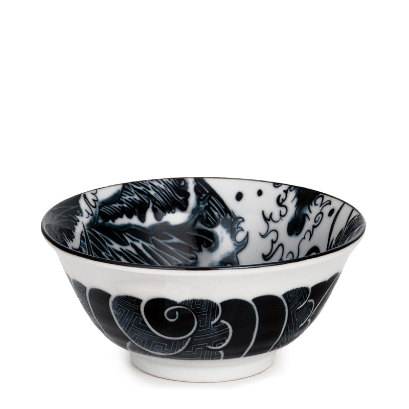 
            
                Load image into Gallery viewer, Dragon Black White Bowl
            
        