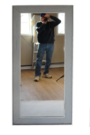 
            
                Load image into Gallery viewer, Mirror Rustic Rustic 28&amp;quot;x 60&amp;quot; - Pale Grey / White
            
        