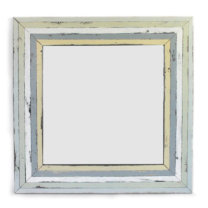 
            
                Load image into Gallery viewer, Mirror Square 24&amp;quot; - Rustic White
            
        