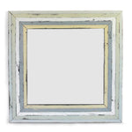 Mirror Square 24" - Rustic White