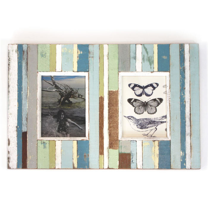 
            
                Load image into Gallery viewer, 2 Picture Frame 19x13&amp;quot; - Blue/Grey
            
        