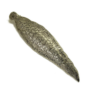 
            
                Load image into Gallery viewer, Incense Burner - Ornate Metal Ganesh Leaf
            
        