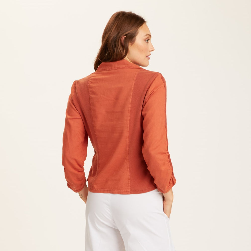 
            
                Load image into Gallery viewer, Linen Folksy Jacket Burnt Orange
            
        